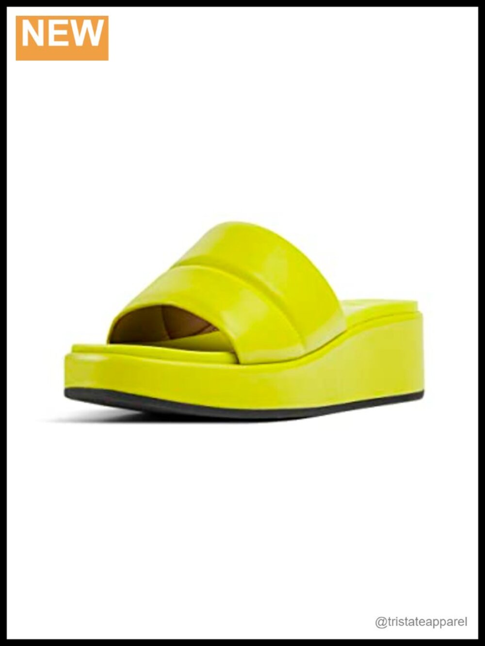 Platform Sandal Calfskin Leather Ankle Strap Slip On